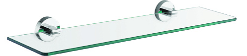 Azario AZ-73103 Nessy Полка стеклянная настенная, хром купить в интернет-магазине Сквирел