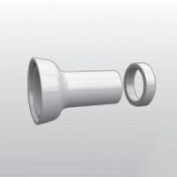 Kerasan 754801bi Retro Керамический отвод для слива в стену 21/22 см, с декоративным кольцом (без резиновых манжет)