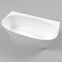 WHITECROSS 0214.155080.100 Pearl Ванна из искусственного камня 155х80 см, белая