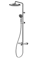 Bossini L10402.1.030 Elios Душевая стойка с термостатическим смесителем, верхний душ 250 мм, ручной душ, хром