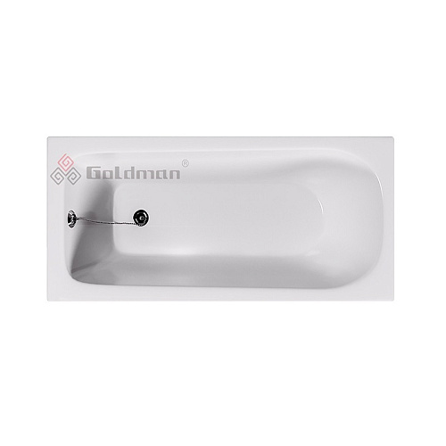 Goldman Classic Ванна чугунная 140х70х40 см, с ножками, без ручек, белая