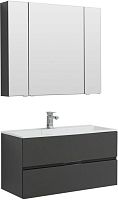 Aquanet 00241397 Алвита Комплект мебели для ванной комнаты, серый