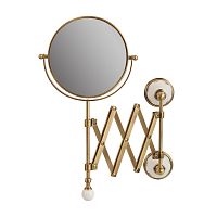 Migliore 17625 Provance Зеркало оптическое пантограф (3Х), с декором/бронза купить  в интернет-магазине Сквирел