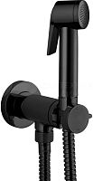 Bossini E37015B.073 Paloma Flat Гигиенический душ с прогрессивным смесителем, черный матовый