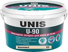 UNIS U-90 Эпоксидная затирка для швов, мокасиновый (020), ведро 2 кг