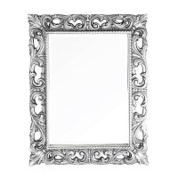 Migliore 30588 Зеркало прямоугольное ажурное 74х93х3.5 см, серебро
