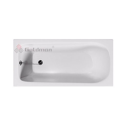 Goldman Classic Ванна чугунная 150х70х40 см, с ножками, без ручек , белая