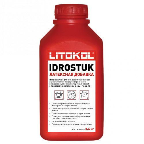 Litokol IDROSTUK (0.6кг) Латексная добавка